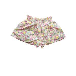 Serena Williams Janie and Jack Girls Floral Shorts Size 7 Pull On Summer